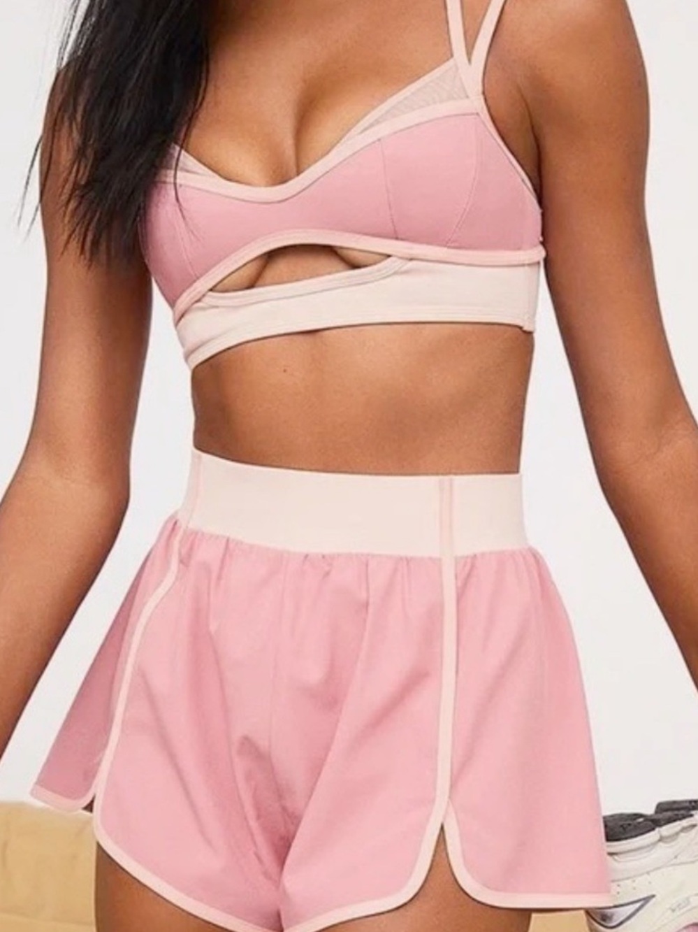 For Love and Lemons Pink Athletic Shorts